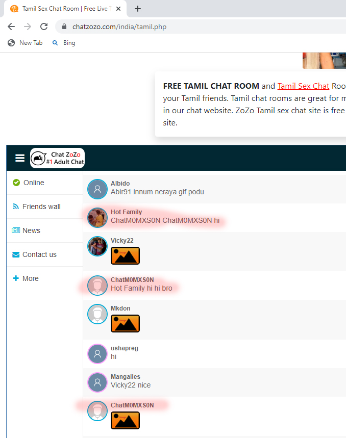 Chat Zozo inaprorpriate request and user name..jpg