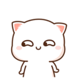 Peach Cat Cute Sticker - Peach Cat Cute Wiggle - Discover & Share GIFs.gif