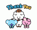 Bt21 Thank You Sticker - Bt21 Thank You Bow Down - Discover & Share GIFs.gif